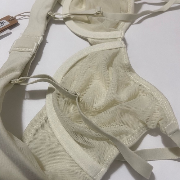 SKIMS Cotton Jersey T-shirt Bra BONE - Picture 5 of 7